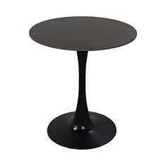 Τραπέζι Balou I pakoworld sintered stone σε μαύρο μαρμάρου Φ70x74εκ |  Τραπέζια στο espiti