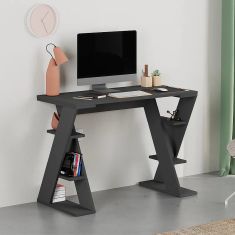Γραφείο εργασίας Papillon Megapap χρώμα ανθρακί 106x50x75εκ |  Γραφεία στο espiti