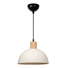 Φωτιστικό οροφής Talis Megapap E27 μεταλλικό μονόφωτο χρώμα κρεμ Ø25x100εκ. |  Οροφής στο espiti
