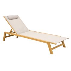 ΞΑΠΛΩΣΤΡΑ ΑΛΟΥΜΙΝΙΟΥ ΜΕ ΜΑΞΙΛΑΡΙ RABIA HM5982.05 HEAT TRANSFER & ΛΕΥΚΟ 191,5x60x31Υ |  Ξαπλώστρες - Καρέκλες Παραλίας στο espiti