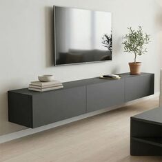 Έπιπλο τηλεόρασης επιτοίχιο με Led Rival pakoworld λευκό 210x35x30εκ |  Έπιπλα τηλεόρασης στο espiti
