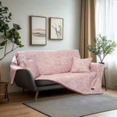 Beauty Home Ριχτάρι Τετραθέσιο Amos Art 8714 170x350 Ροζ       |  Ριχτάρια στο espiti