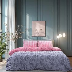 Beauty Home Σετ κουβερλί μονό Glory Art 12372 160x230 Ροζ,Γκρι       |  Κουβερλί Μονά στο espiti