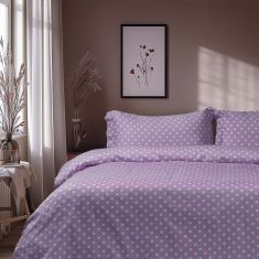 Beauty Home Σετ σεντόνια υπέρδιπλα με λάστιχο Art 10101 Fancy 170x200+30 Λιλά       |  Σεντόνια Υπέρδιπλα / King Size στο espiti