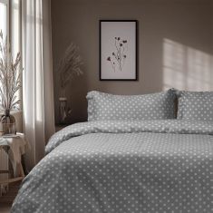 Beauty Home Σετ σεντόνια διπλά Art 10101 Fancy 200x260 Γκρι       |  Σεντόνια Υπέρδιπλα / King Size στο espiti