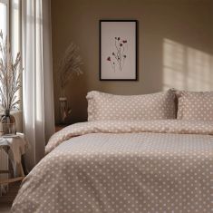 Beauty Home Σετ πάπλωμα μονό Art 10101 Fancy 160x230 Μπεζ       |  Παπλώματα Μονά στο espiti