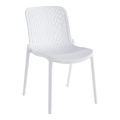 Καρέκλα Teragi στοιβαζόμενη pakoworld pp με UV protection λευκή 58x43.5x82εκ |  Καναπέδες - Καρέκλες  στο espiti