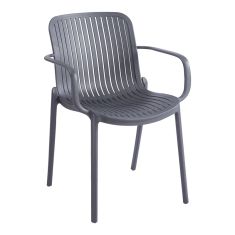 Πολυθρόνα Teragi στοιβαζόμενη pakoworld pp με UV protection ανθρακί 59x57x82εκ |  Πολυθρόνες κήπου στο espiti