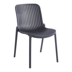 Καρέκλα Teragi στοιβαζόμενη pakoworld pp με UV protection ανθρακί 58x43.5x82εκ |  Καναπέδες - Καρέκλες  στο espiti