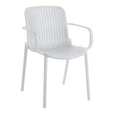 Πολυθρόνα Teragi στοιβαζόμενη pakoworld pp με UV protection λευκή 59x57x82εκ |  Πολυθρόνες κήπου στο espiti