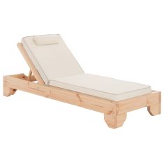 ΞΑΠΛΩΣΤΡΑ ΜΕ ΜΑΞΙΛΑΡΙ ΚΟΡΙΝΟΣ HM10789.60T ΞΥΛΟ ΠΕΥΚΟΥ--TEXTILENE ΕΚΡΟΥ 79x204x77Υεκ |  Ξαπλώστρες - Καρέκλες Παραλίας στο espiti