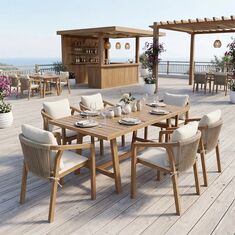 Τραπεζαρία Malibu pakoworld Σετ 7τεμ μασίφ ξύλο ακακίας 160x90x75εκ |  Σετ τραπεζαρία κήπου στο espiti