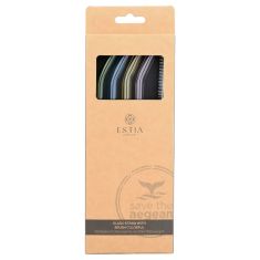 ESTIA ΚΑΛΑΜΑΚΙΑ ΓΥΑΛΙΝΑ ΜΕ ΒΟΥΡΤΣΑΚΙ  ΣΕΤ 4 ΤΕΜ. ΠΟΛΥΧΡΩΜΑ - 01-39226 Estia |  Ποτήρια στο espiti