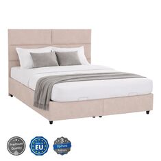 ΚΡΕΒΑΤΙ MILO ΔΙΠΛΟ ΜΕ ΑΠΟΘΗΚΕΥΤΙΚΟ ΧΩΡΟ HM622.32 ΜΠΕΖ ΥΦΑΣΜΑ-- ΓΙΑ ΣΤΡΩΜΑ 160x200εκ |  Κρεβάτια στο espiti
