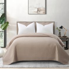 Beauty Home Κουβερλί γίγας Ultra Art 12555 260x240 Μπεζ       |  Υπνοδωμάτιο στο espiti