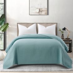 Beauty Home Κουβερλί μονό Ultra Art 12555 160x230 Πετρόλ       |  Υπνοδωμάτιο στο espiti