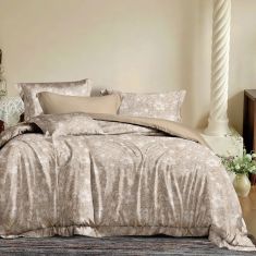 Beauty Home Σετ παπλωματοθήκη υπέρδιπλη Memories Art 12680 230x250 Μόκα       |  Παπλωματοθήκες Υπέρδιπλες στο espiti