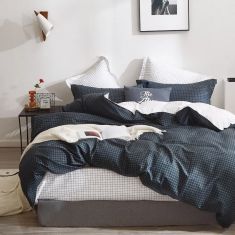 Beauty Home Σετ σεντόνια υπέρδιπλα με λάστιχο Memories Art 12697 165x200+30 Ανθρακί       |  Σεντόνια Υπέρδιπλα / King Size στο espiti