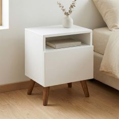 Κομοδίνο Sole Megapap χρώμα λευκό 40x30x47,6εκ. |  Κομοδίνα στο espiti