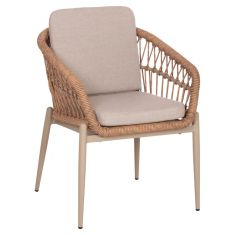 ΠΟΛΥΘΡΟΝΑ ΑΛΟΥΜΙΝΙΟΥ GALDIN HM6272.03 ΚΑΠΟΥΤΣΙΝΟ-P.E.RATTAN-ΜΠΕΖ ΥΦΑΣΜΑ 65x60x76Υεκ |  Πολυθρόνες κήπου στο espiti