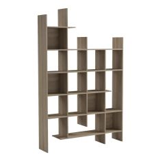 Βιβλιοθήκη Manco pakoworld sonoma 122x25.5x188εκ |  Βιβλιοθήκες στο espiti