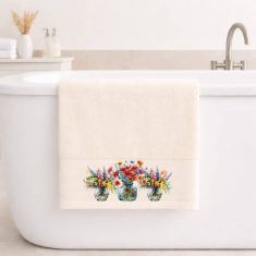 Πετσέτα Μπάνιου 70×140 Blossom Ecru Astron Italy |  Πετσέτες Μπάνιου στο espiti