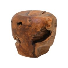 Σκαμπό Bolare pakoworld teak ξύλο σε φυσική απόχρωση Φ40x35εκ |  Σκαμπώ στο espiti
