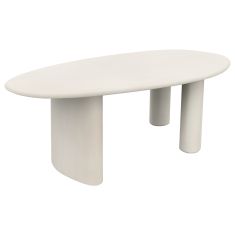 ΤΡΑΠΕΖΙ ΤΡΑΠΕΖΑΡΙΑΣ ΟΒΑΛ VOLPE HM6599.02 ΜΠΕΖ FIBER CEMENT 240x100x75Υεκ |  Τραπέζια κήπου στο espiti