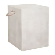 ΣΚΑΜΠΟ ΤΕΤΡΑΓΩΝΟ ΜΕ ΧΕΡΟΥΛΙΑ ZAK HM6581.02 FIBER CEMENT ΣΕ ΜΠΕΖ 36x36x43Υεκ |  Σκαμπώ κήπου στο espiti