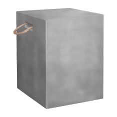 ΣΚΑΜΠΟ ΤΕΤΡΑΓΩΝΟ ΜΕ ΧΕΡΟΥΛΙΑ ZAK HM6581.01 FIBER CEMENT ΣΕ ΓΚΡΙ 36x36x43Υεκ |  Σκαμπώ κήπου στο espiti