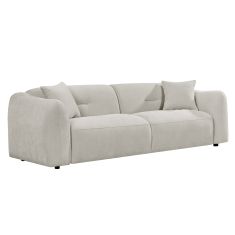 ΚΑΝΑΠΕΣ 3-ΘΕΣΙΟΣ JUNOA HM3333.02 ΕΚΡΟΥ ΥΦΑΣΜΑ 228x89x74Υεκ |  Καναπέδες γωνιακοί στο espiti