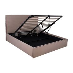 ΚΡΕΒΑΤΙ ALLIE HM584.02 160x200 εκ. ΜΕ ΑΠΟΘΗΚΕΥΤΙΚΟ ΧΩΡΟ ΜΠΕΖ ΥΦΑΣΜΑ |  Κρεβάτια στο espiti