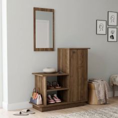 Έπιπλο εισόδου Cute Megapap χρώμα καρυδί 90x35x95εκ. |  Βιτρίνες - Έπιπλα εισόδου στο espiti