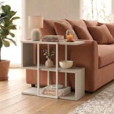 Τραπεζάκι βοηθητικό Homia Megapap χρώμα sandstone 56x25x56,5εκ. |  Τραπεζάκια βοηθητικά στο espiti