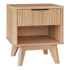 Κομοδίνο Hamea pakoworld mdf σε φυσική απόχρωση 45x39.5x50.2εκ |  Κομοδίνα στο espiti