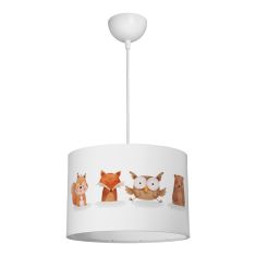 Παιδικό φωτιστικό οροφής Wooda pakoworld led E27 πολύχρωμο PVC Φ30x20εκ |  Οροφής στο espiti