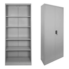 Μεταλλική ντουλάπα Ugren pakoworld σε ανοιχτό γκρι 70x40x180εκ |  Ντουλάπες γραφείου στο espiti