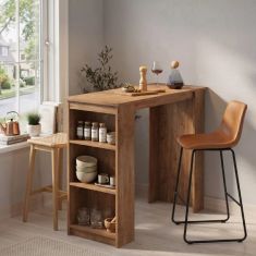 Τραπέζι μπαρ Toska Megapap χρώμα pine oak 120x50x103,6εκ. |  Τραπέζια στο espiti