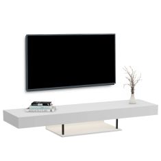 ΕΠΙΠΛΟ ΤΗΛΕΟΡΑΣΗΣ ΤΟΙΧΟΥ ME LED SAVOR HM18381.02 ΜΕΛΑΜΙΝΗ ΛΕΥΚΗ 150x29,5x22Υεκ |  Έπιπλα τηλεόρασης στο espiti