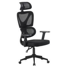 ΚΑΡΕΚΛΑ ΓΡΑΦΕΙΟΥ NOVAR HM1218.01 ΜΑΥΡO MESH--ΒΑΣΗ PP 51x49x121-129Υεκ |  Καρέκλες γραφείου στο espiti