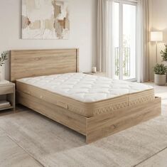 Κρεβάτι με στρώμα Athos Sleepy pakoworld sonoma 160x200εκ |  Κρεβάτια στο espiti