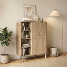 Μπουφές Colia Megapap χρώμα sepet oak 85x44x120,4εκ. |  Μπουφέδες στο espiti