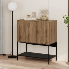 Μπουφές Amira Megapap χρώμα καρυδί Ud - black wood 80x40x90εκ. |  Μπουφέδες στο espiti