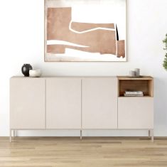 Μπουφές Cailin Megapap χρώμα sandstone - sepet oak 180x41,8x80εκ. |  Μπουφέδες στο espiti
