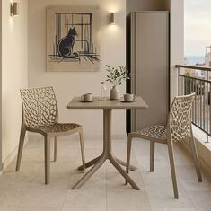 Τραπεζαρία Groovy Hush pakoworld σετ 3τεμ cappuccino PP 60x60x76εκ |  Σετ τραπεζαρία κήπου στο espiti