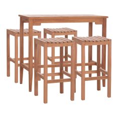 ΣΕΤ ΤΡΑΠΕΖΙ ΜΕ 4 ΣΚΑΜΠΟ ΜΠΑΡ NIKOL HM10916 ΞΥΛΟ TEAK ΣΕ ΦΥΣΙΚΟ ΧΡΩΜΑ |  Σετ τραπεζαρία κήπου στο espiti