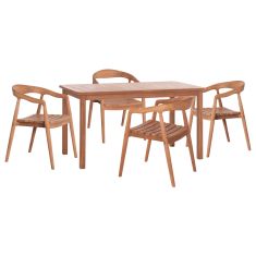 ΣΕΤ ΤΡΑΠΕΖΑΡΙΑΣ ΕΞ.ΧΩΡΟΥ 5ΤΜΧ EBENIZER HM10915 ΞΥΛΟ TEAK ΣΕ ΦΥΣΙΚΟ |  Σετ τραπεζαρία κήπου στο espiti