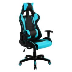 Πολυθρόνα Γραφείου ArteLibre Gaming ΚΥΛΛΗΝΗ Μπλε/Μαύρο PVC 66x67x127-135cm 14240002 ArteLibre |  Καρέκλες γραφείου στο espiti