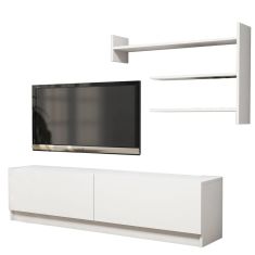 Σύνθετο ArteLibre ALPHA Λευκό 160x32x40cm 14410011 ArteLibre |  Συνθέσεις σαλονιού στο espiti