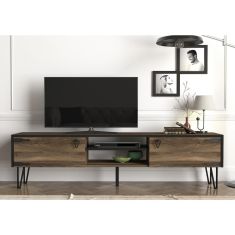 Έπιπλο Τηλεόρασης ArteLibre Thira Σκούρο Καφέ 180x30x49cm 14410045 ArteLibre |  Έπιπλα τηλεόρασης στο espiti